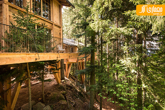 طراحی داخلی هتل به سبک کلبه های جنگلی