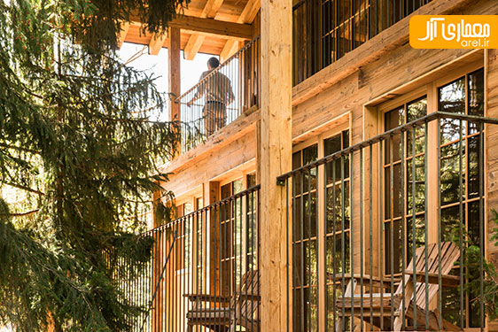 طراحی داخلی هتل به سبک کلبه های جنگلی