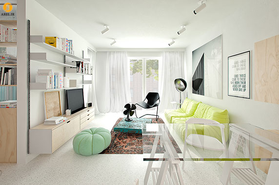  دکوراسیون داخلی 3 آپارتمان با رنگ سفید و با سبک های متفاوت