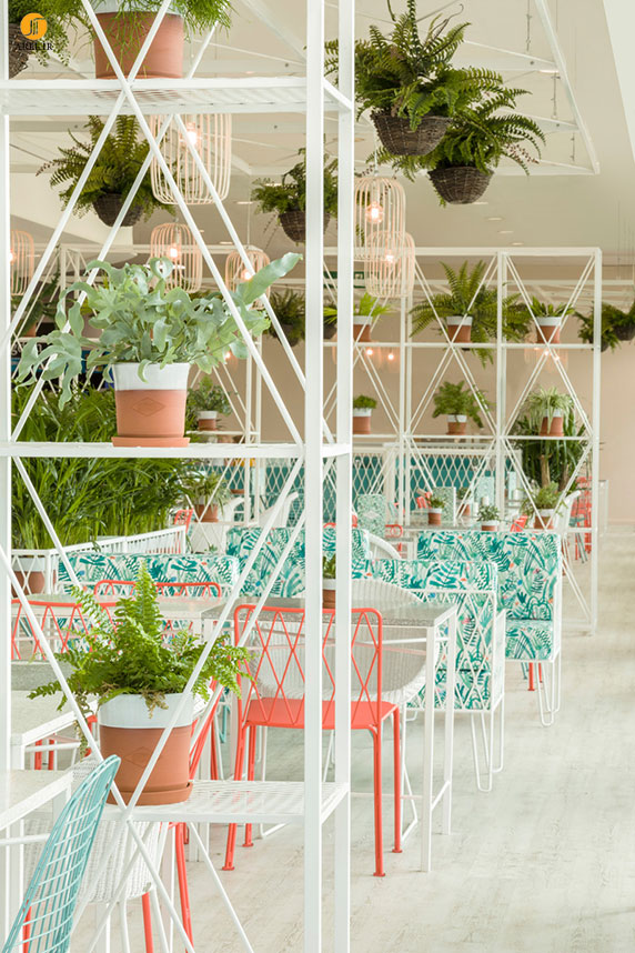 طراحی داخلی رستوران گیاهی