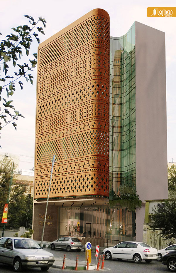 طراحی ساختمان اداری تجاری نیاوران اثر محمدرضا نیکبخت
