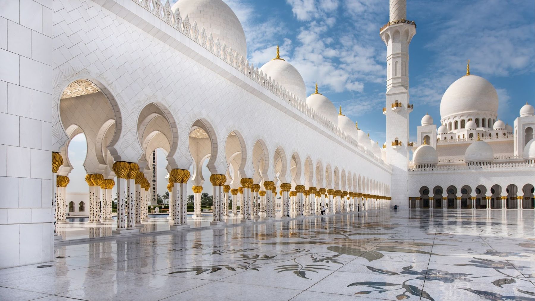 نورپردازی مسجد شیخ زاید بن سلطان در دبی! | آرل